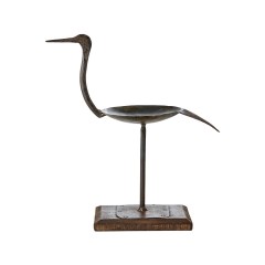 BIRD CANDLE HOLDER BROWN - CANDLE HOLDERS, CANDLES